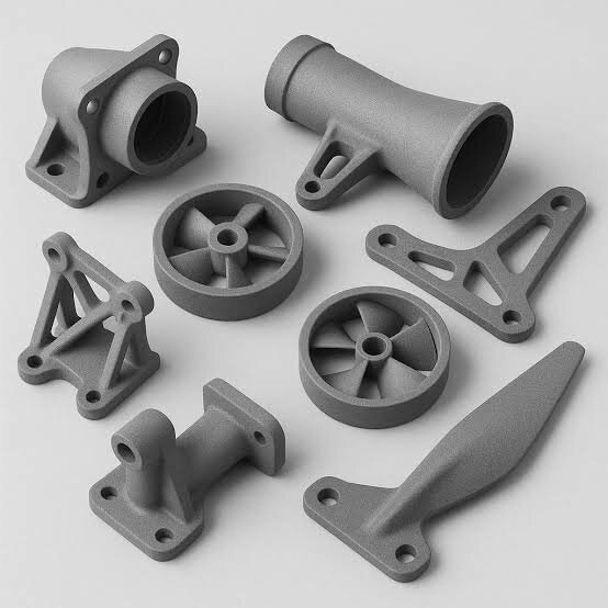 Finished 3D-printed polymer components